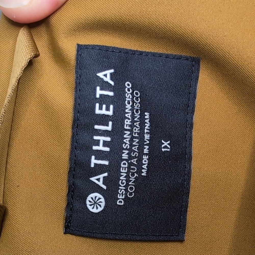 Athleta RainOut Sutro Long Trench Jacket Rain Jacket Mustard Yellow Size 1X - Picture 13 of 16